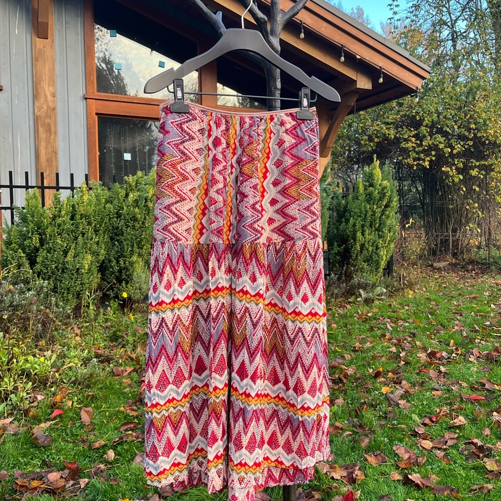 Colorful Boho Patterned Skirt